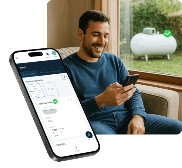 application mobile FOUR DATA remote tank monitoring app