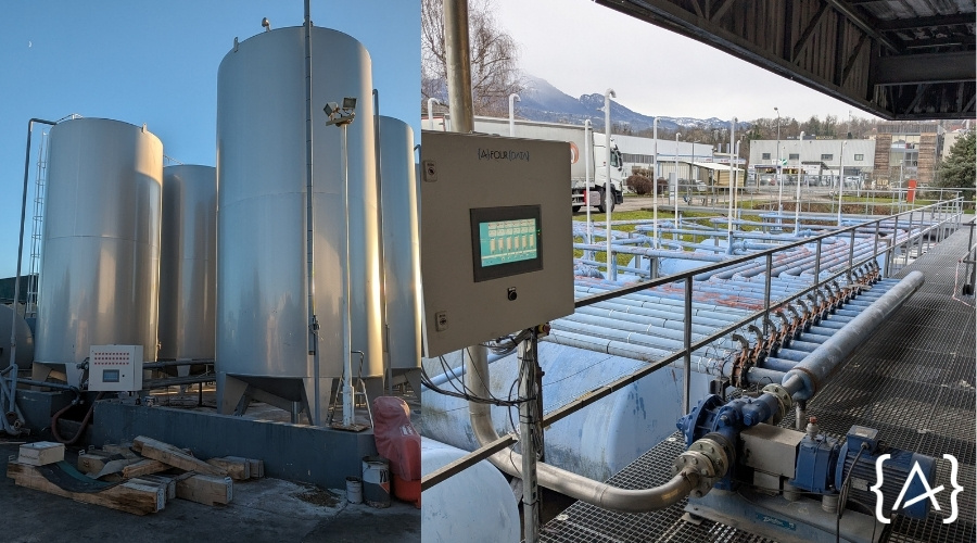 depot connete four data solution de jauge connecte et automate