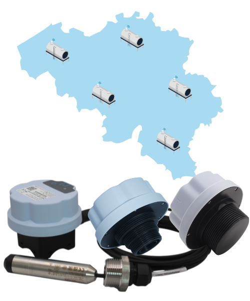 solutions IOT jauge connectée citerne et cuve de mazout belgiques